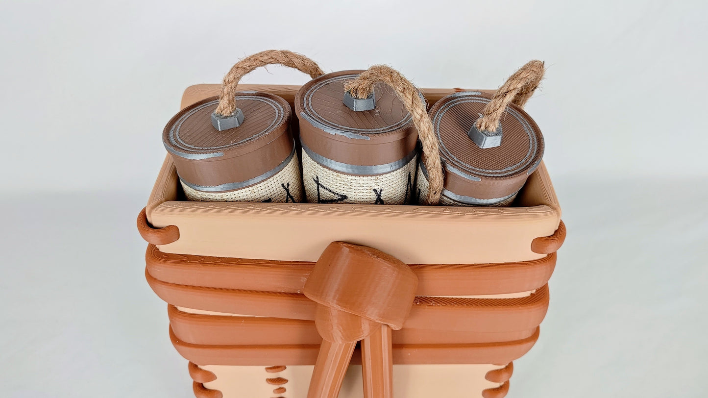 Rust Life-Size Satchel Charge Prop