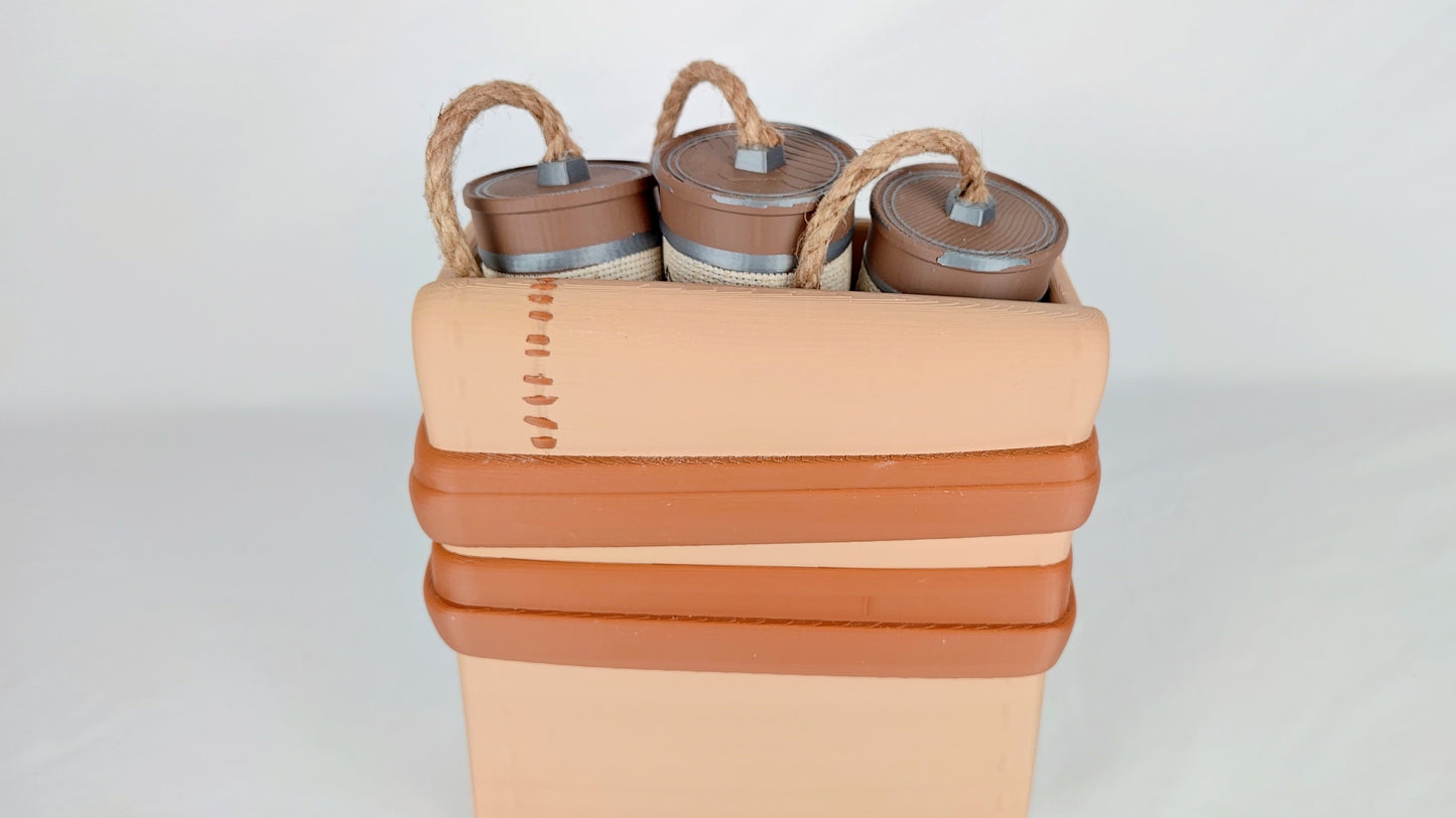Rust Life-Size Satchel Charge Prop