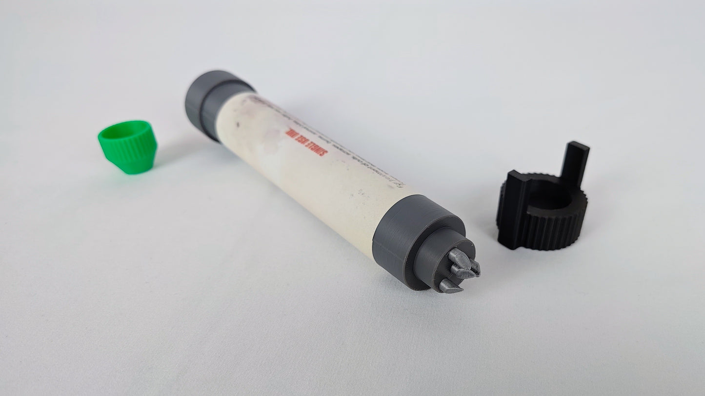 Rust Life-Size Medical Syringe Prop